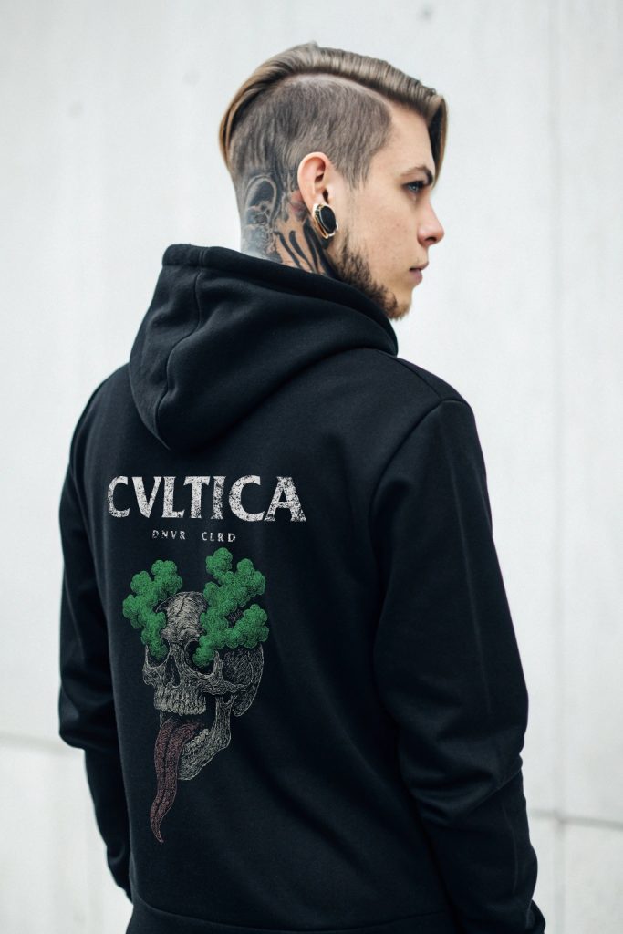 Ashen Tongue Pullover Hoodie