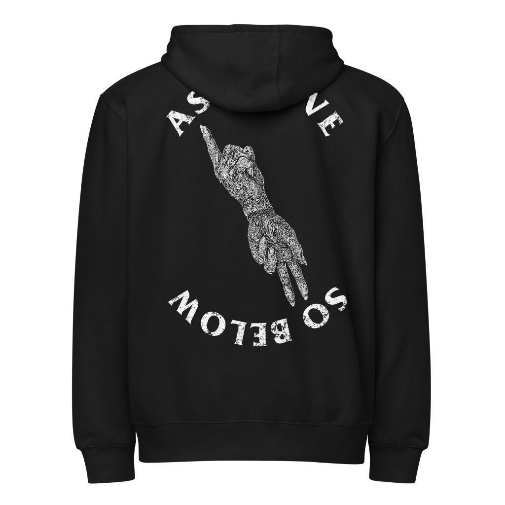 As Above // So Below Zip-Up Hoodie