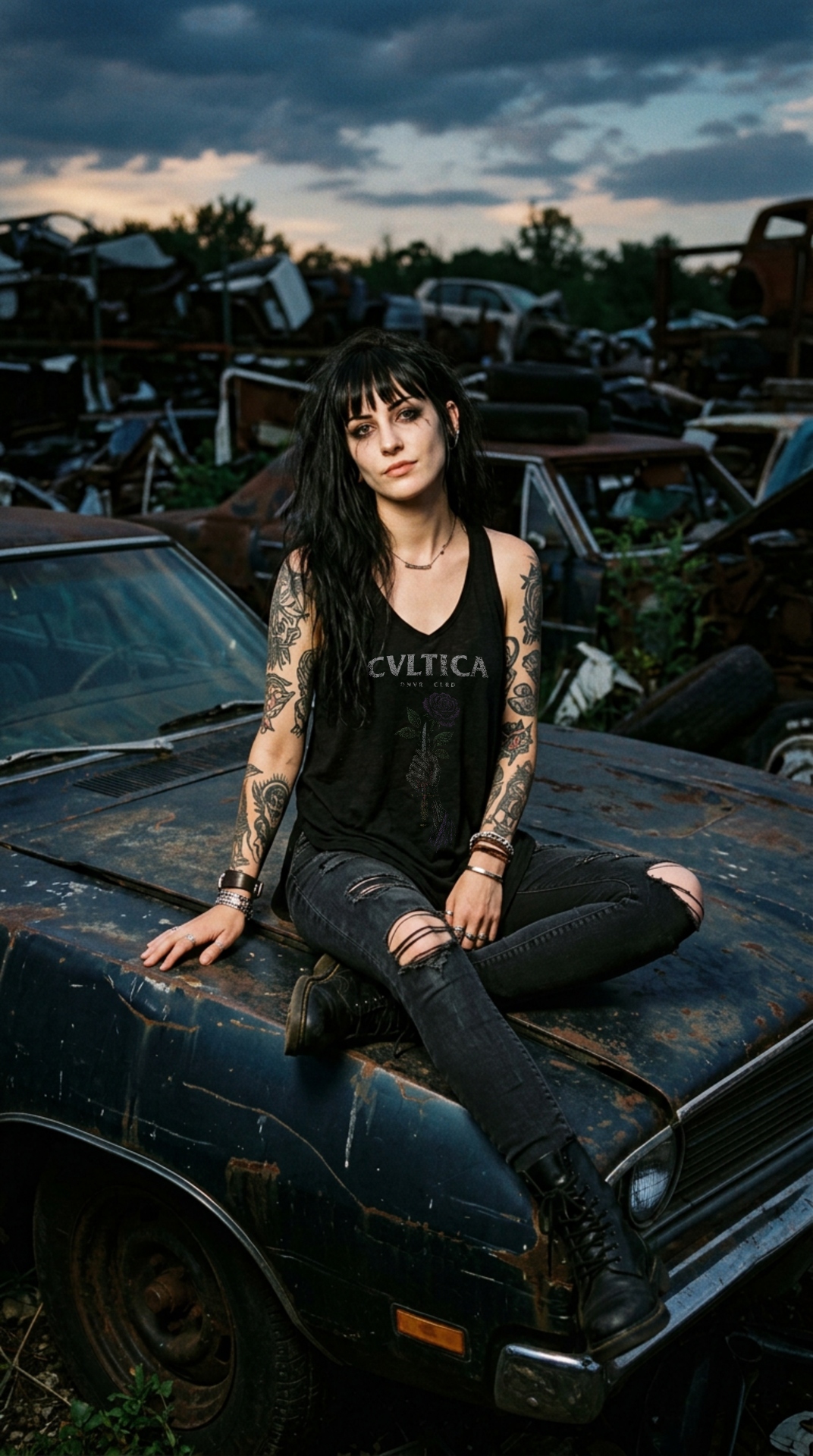 The Blade and the Bloom Women's Racerback Tank