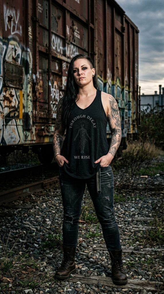 Through Decay We Rise Women's Racerback Tank