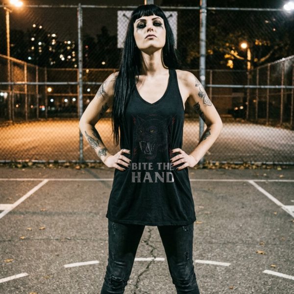 Bite The Hand Women's Racerback Tank